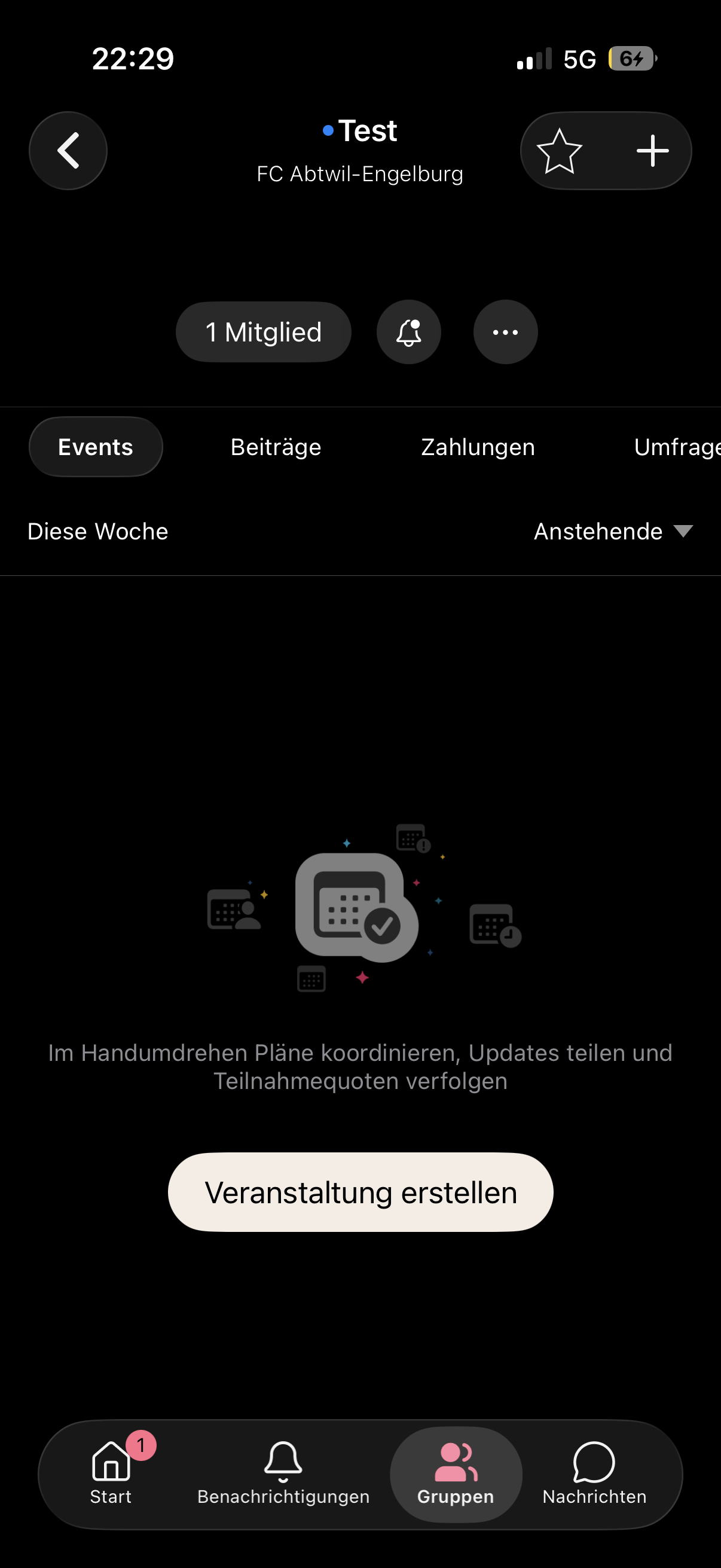 Events öffnen